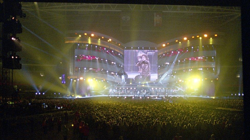 The Rolling Stones perform in Cardiff in 2006