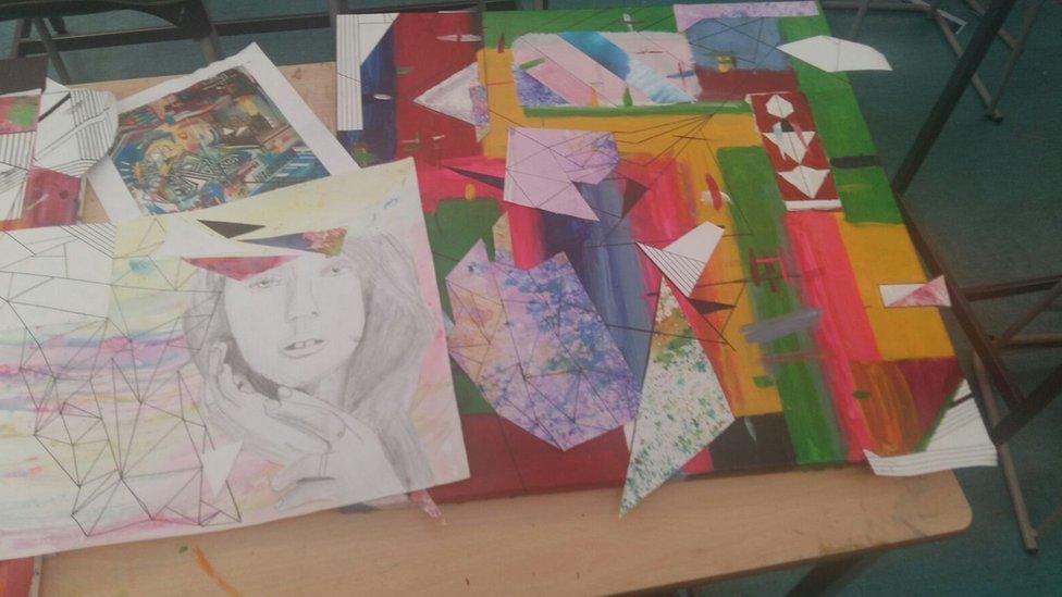 An example of Shane Dineen's GCSE artwork