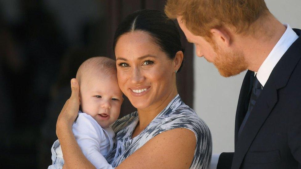 Meghan, Prince Harry and baby Archie