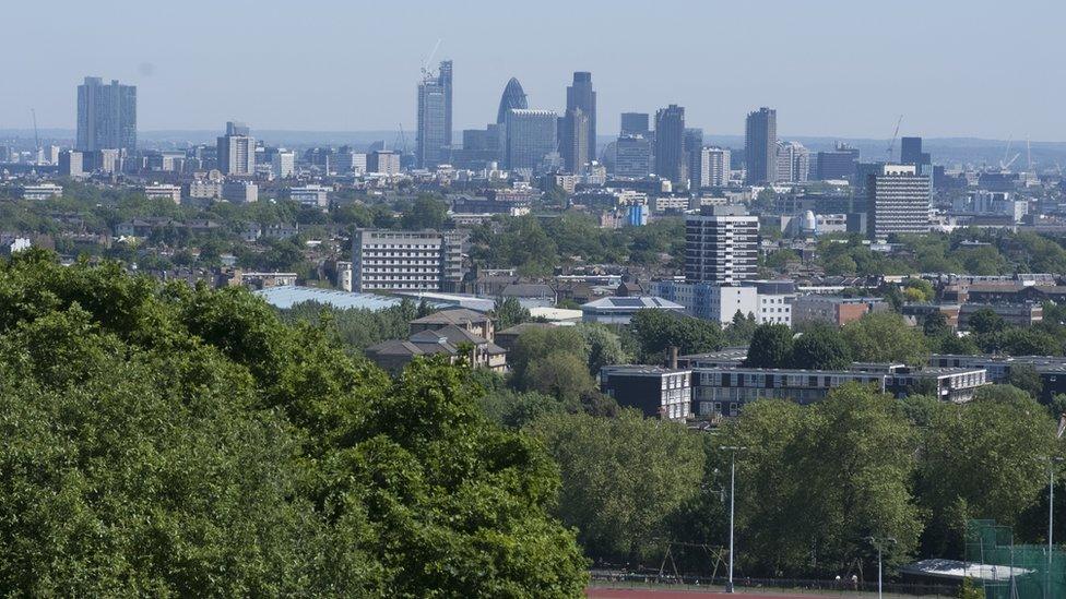 View of London from Parliament Hill