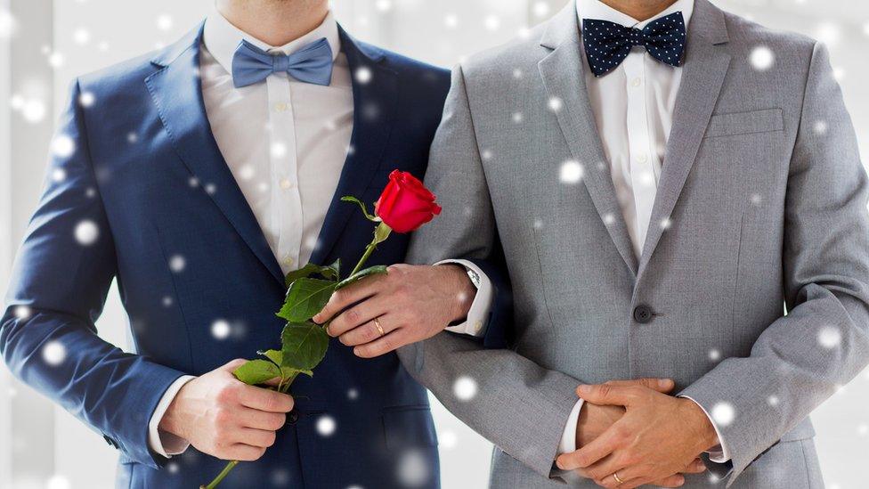 gay couple getting married