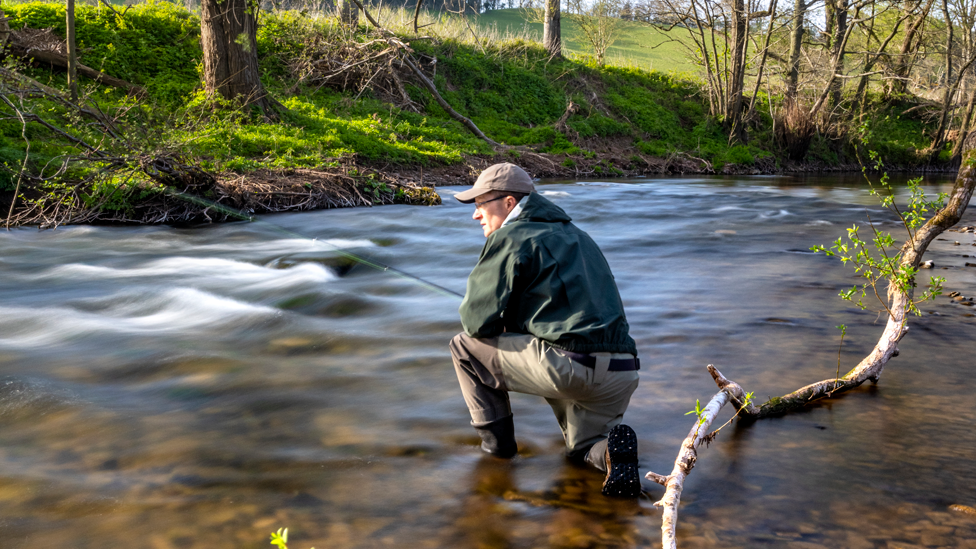 Fishing in the River Monnow