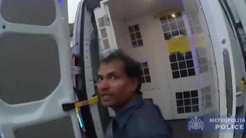 Body camera footage of Ramanodge Unmathallegadoo being arrested