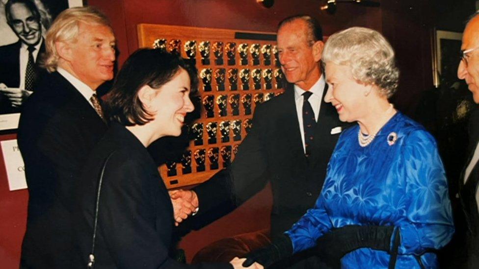 Ronald and Jennifer Allison, the Queen and Duke of Edinburgh