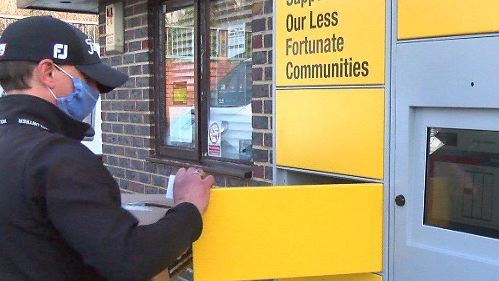 Food bank lockers in Hastings