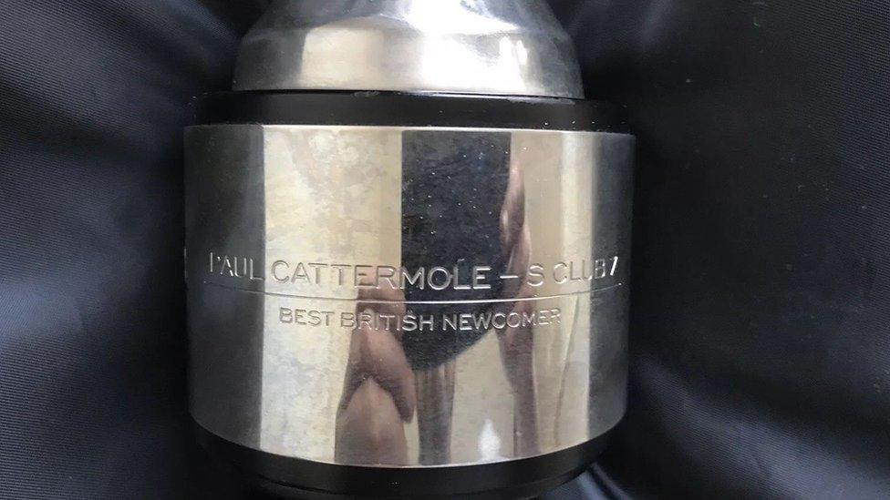 Paul Cattermole's S Club 7 Brit Award has been listed on eBay