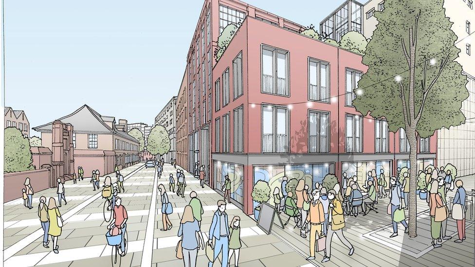 An artist's impression of the College Street area