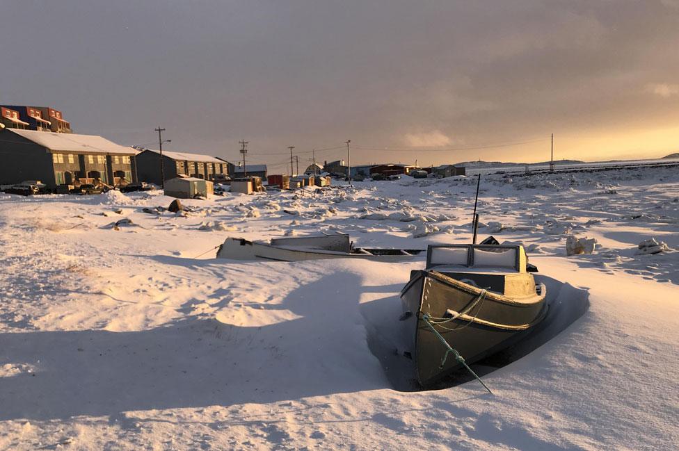 Frobisher Bay in Iqaluit, Nunavut,