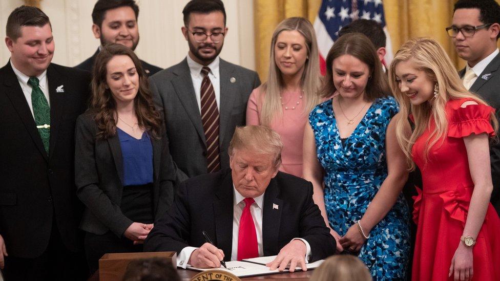 President Trump signs free speech executive order