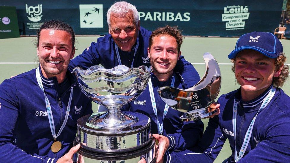 Wheelchair tennis World Team Cup winning team