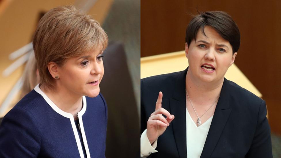 Nicola Sturgeon and Ruth Davidson