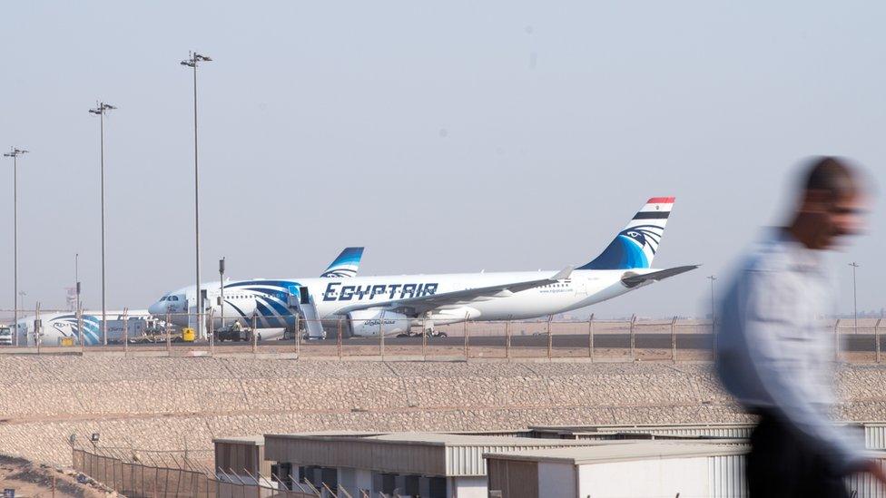 EgyptAir planes at Cairo airport, 19 May 2016