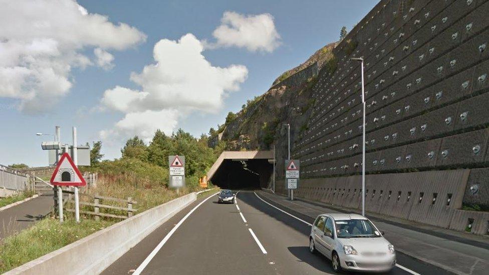 Improvement work to tunnels on the A55 road in Conwy county began in early 2017