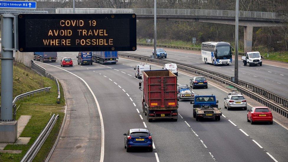 Motorway sign