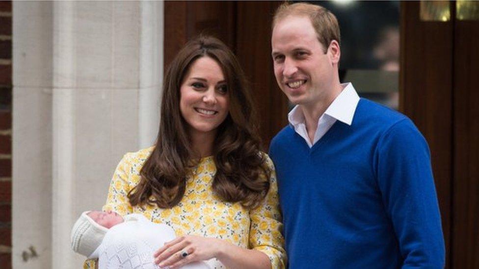 Duke and Duchess of Cambridge with Princess Charlotte