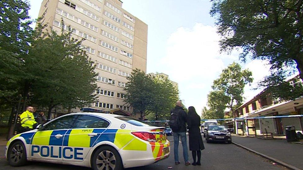 Police car in Great Hampton Row