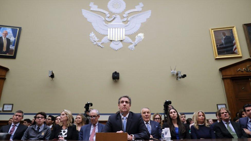 Michael Cohen, the former attorney for President Donald Trump arrives to testify before the House Oversight Committee