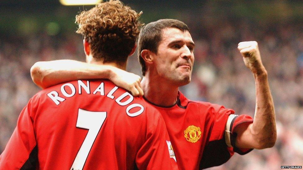 Ronaldo and Roy Keane