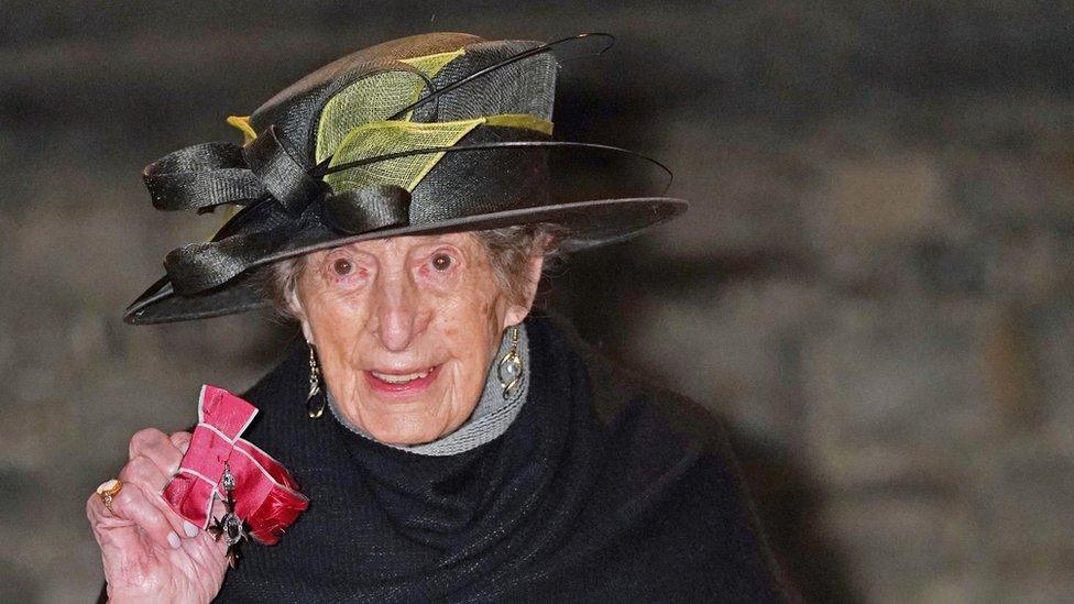 Ruth Saunders with her MBE