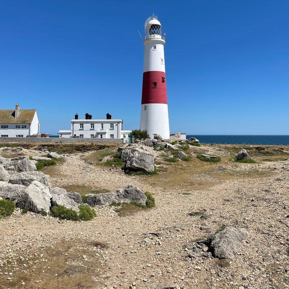 Portland Bill Lighthouse on the Dorset coast