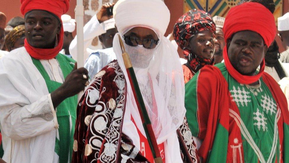 Emir of Kano (C) in Kano, Nigeria - 16 October 2015