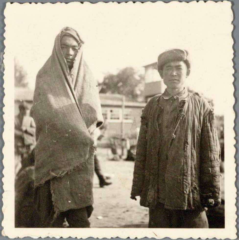 Prisoners at the Amersfoort concentration camp