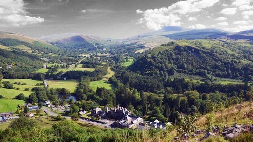 This image of Craig-Y-Nos Castle was taken by Dai Phillips during a walk in the Brecon Beacons, Powys