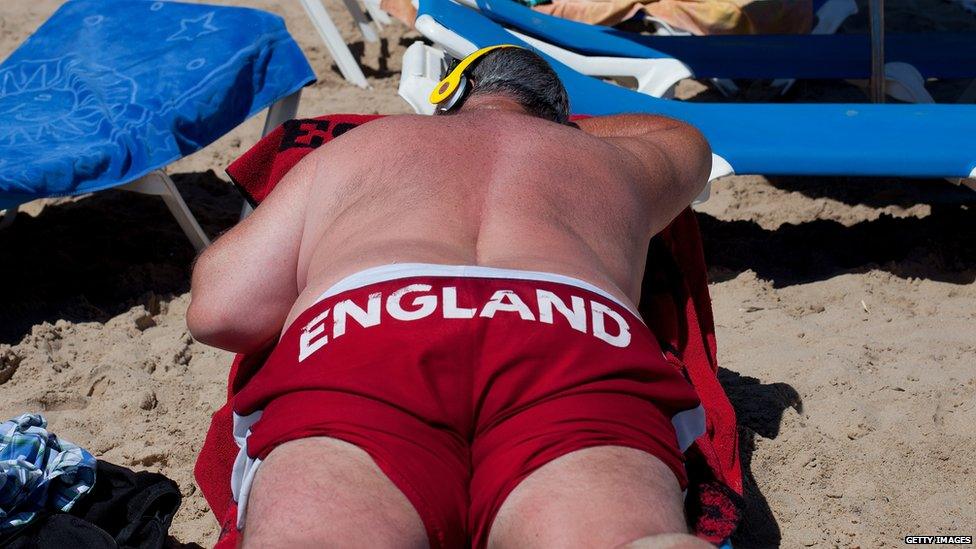 Man on beach