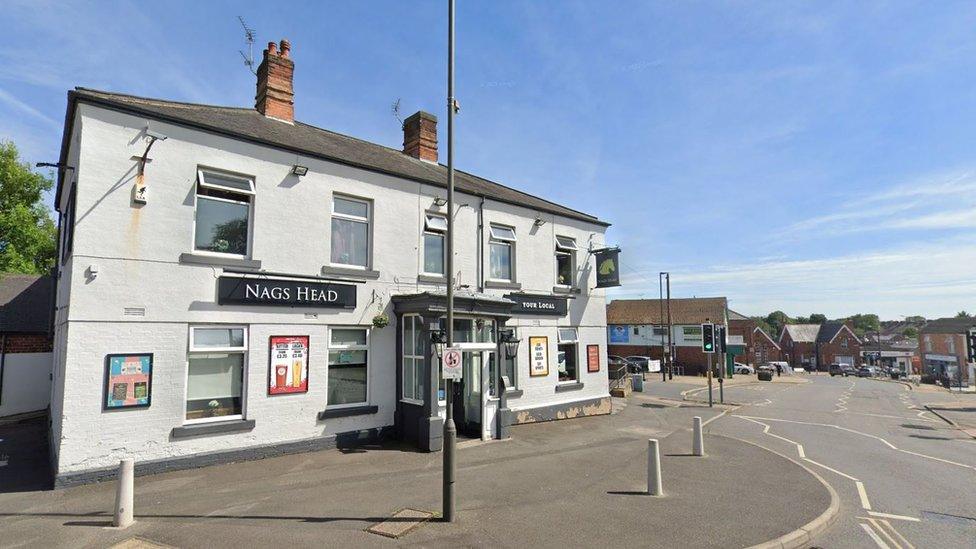 The Nags Head Hotel in North Road in Clowne