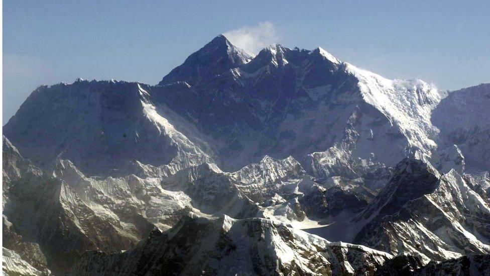 Aerial view of the mountain