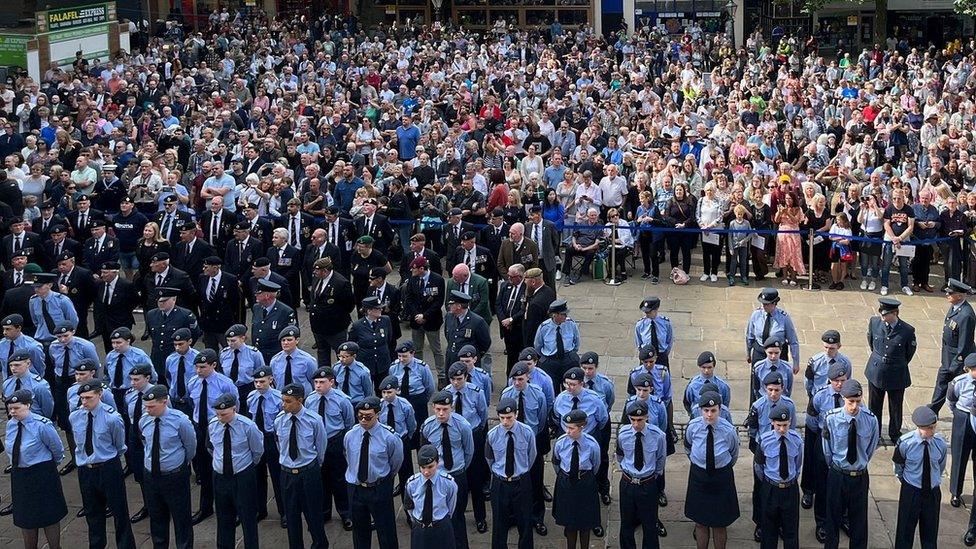 crowds at Preston proclamation