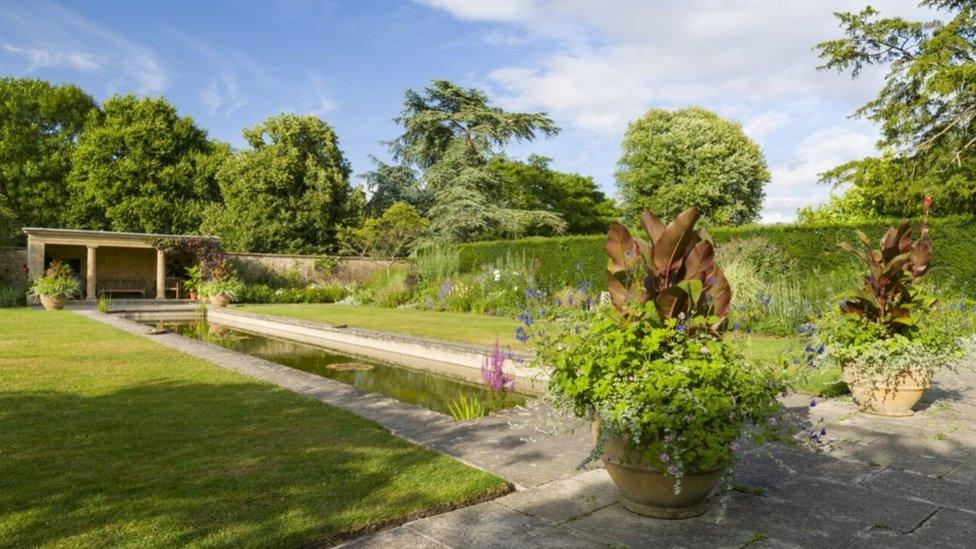 The pond in the Pool Garden