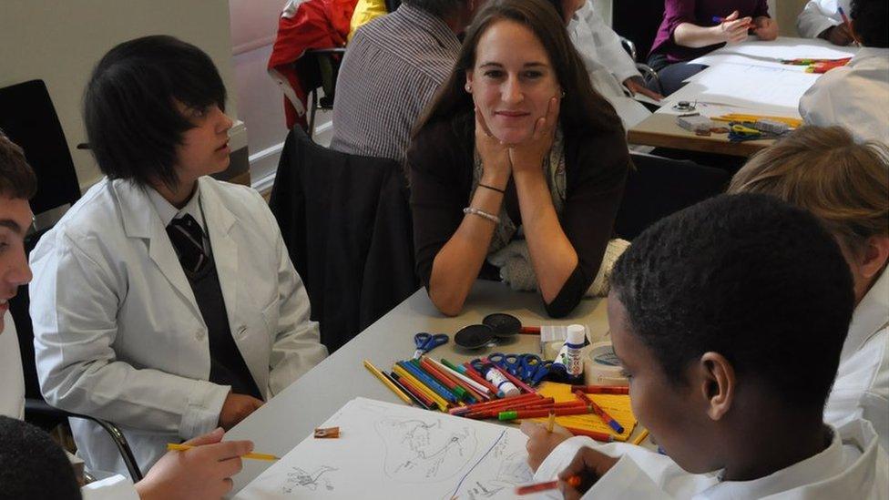 Pupils in classroom