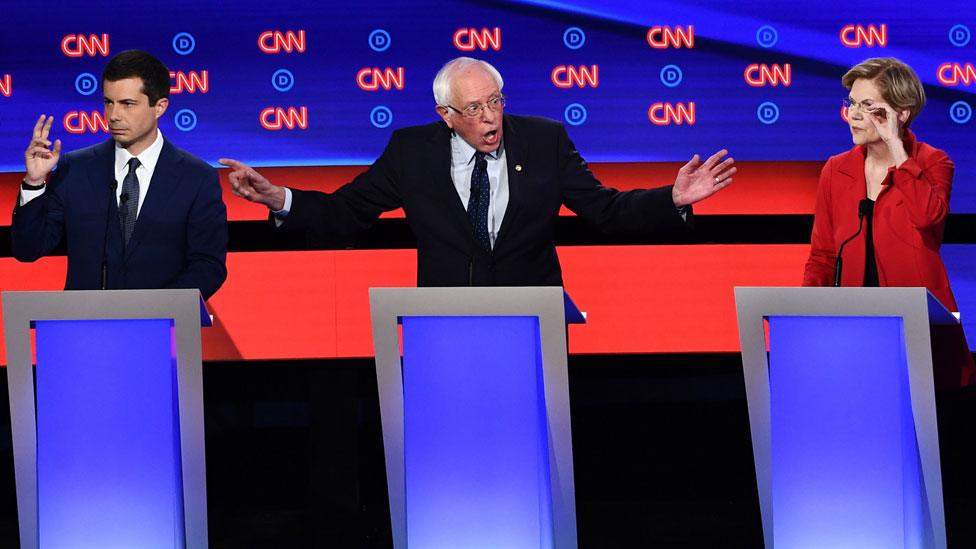 Buttigieg, Sanders and Warren