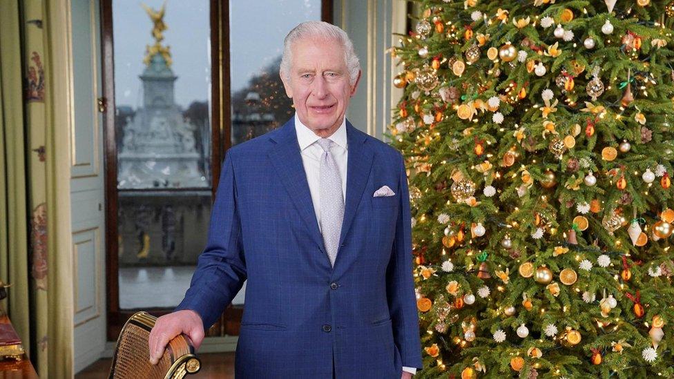 King Charles III Christmas message portrait