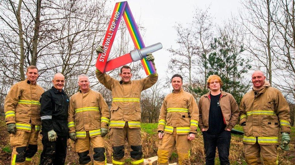 A group of firefighters