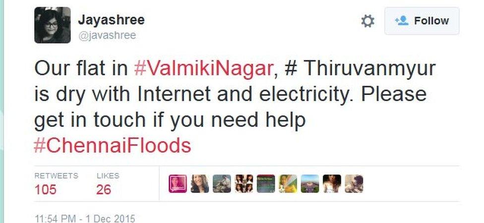 Our flat in #ValmikiNagar, # Thiruvanmyur is dry with Internet and electricity. Please get in touch if you need help #ChennaiFloods