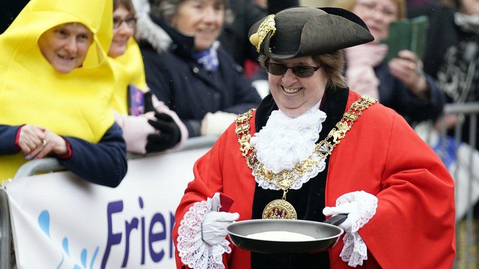 Winchester Cathedral Pancake Race