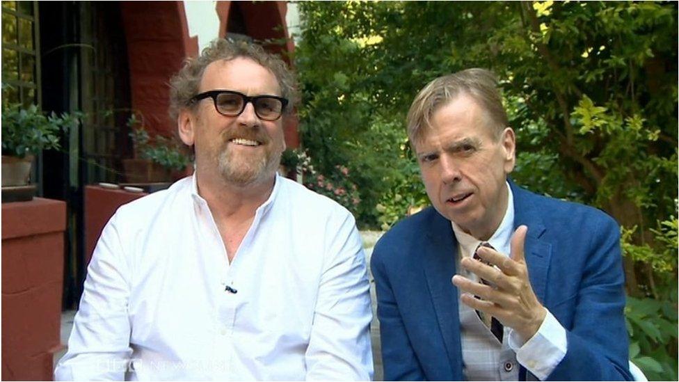 Colm Meaney and Timothy Spall