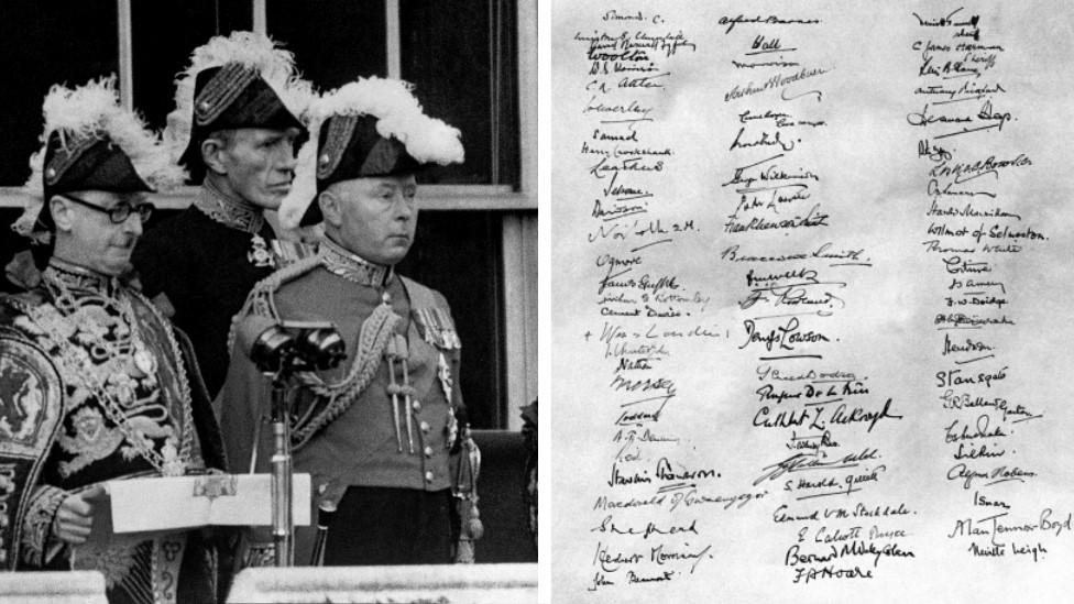 The accession of Queen Elizabeth II and the proclamation of her accession in 1952