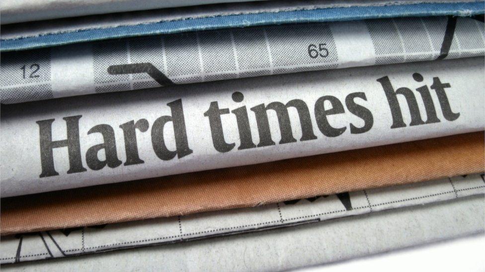 Hard times newspaper