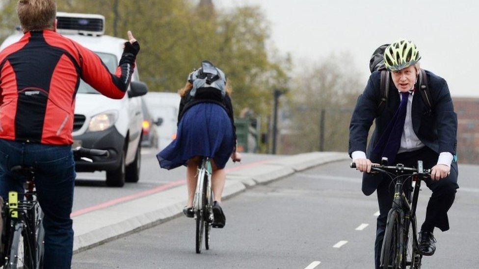 Boris Johnson launches cycle superhighway