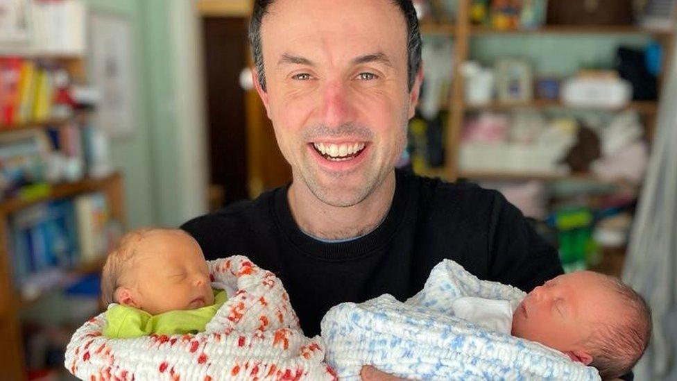 Jamie Mcdonald is the father of twins, Jupiter and Rocky