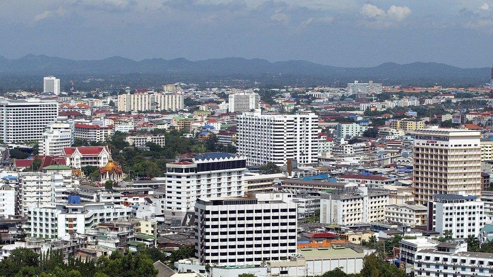 This general view shows the Thai holiday resort town of Pattaya, some 150 kms east of the Thai capital Bangkok, 22 September 2006