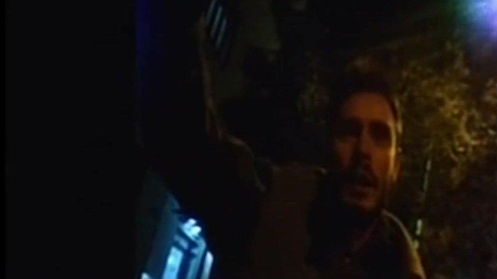 A still from the video showing murdered student Giulio Regeni