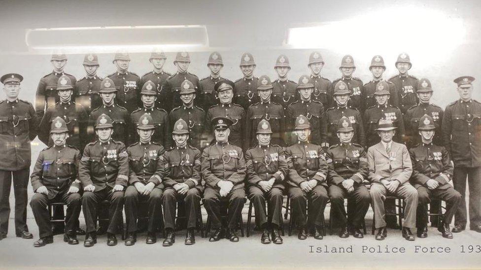 Guernsey Police officers pictured in 1936