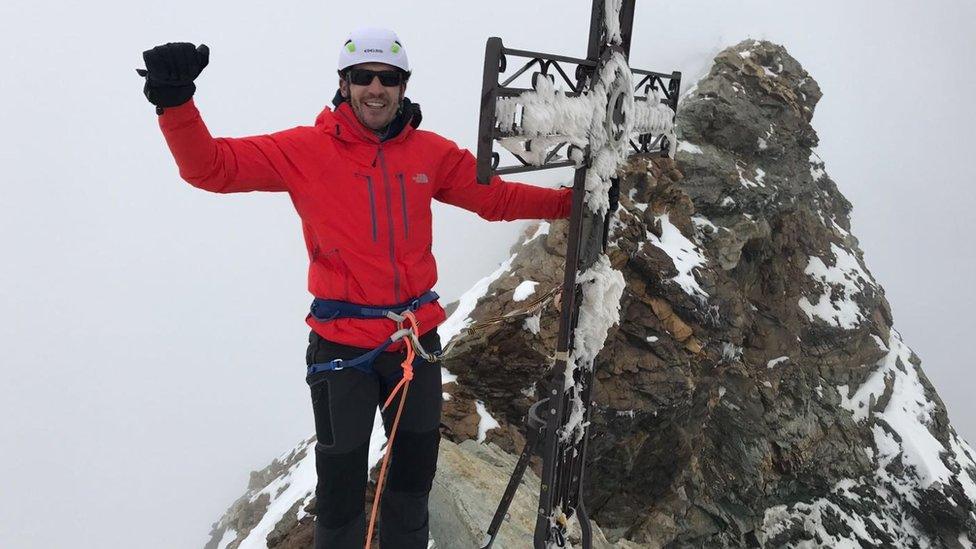 Josh Braid training for his trip to the South Pole