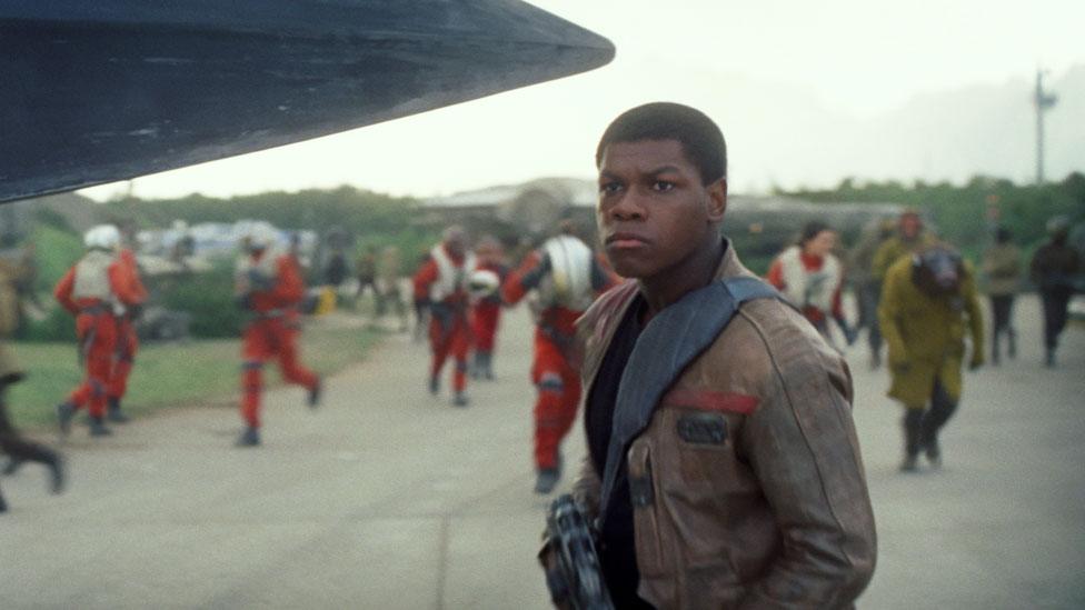 John Boyega in Star Wars: The Force Awakens