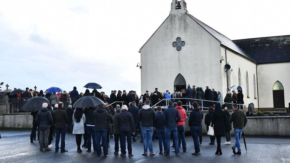 Nathan Corrigan's funeral