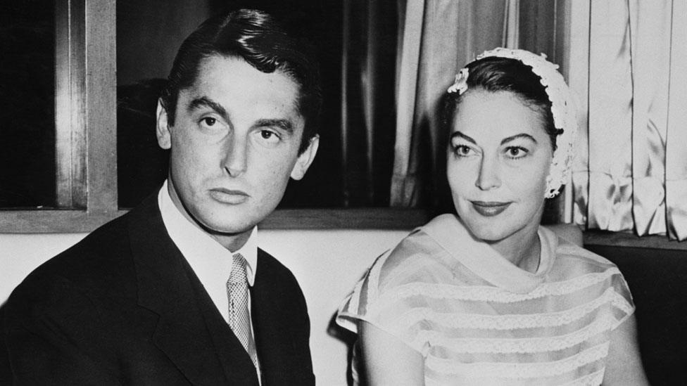 Robert Evans with Ava Gardner in 1957